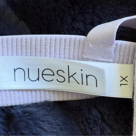 Nueskin Ribbed Cotton Women's Lilac bralette adjustable straps Size 1X - Picture 10 of 11